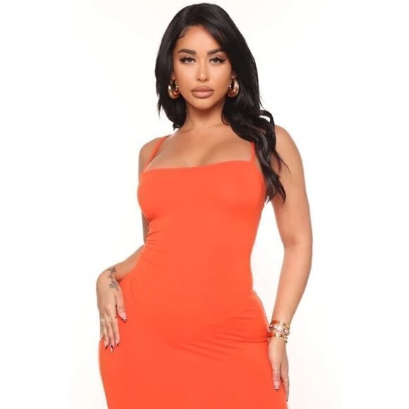 Olivia Maxi Dress - Orange Size 3X RefFNB - Picture 9 of 11